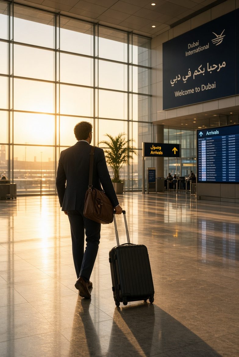 Arriving at Dubai International